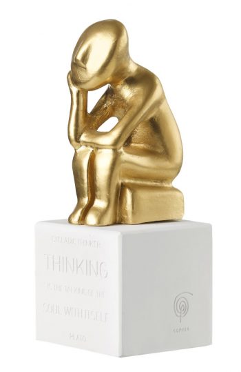 Handmade Cycladic statue inspired by ancient Greek Bronze Age Cycladic art