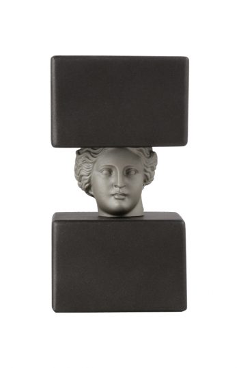 deco head woman greek statue bookend