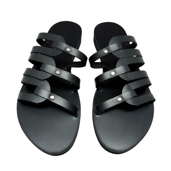 KALLINIKI Kymo Black | Shop Sandals | The Greek Designers