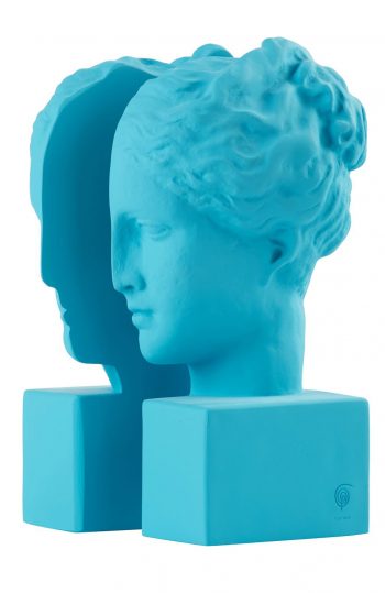 hygeia bookends as ancient greek goddess statue